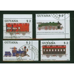 GUYANA 1989 RAILWAYS MEZZI...