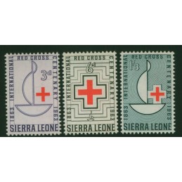 SIERRA LEONE 1964 RED CROSS...