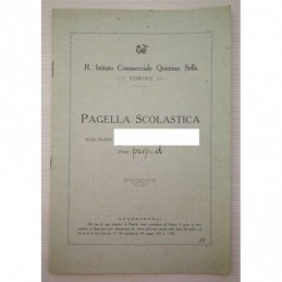 1929 PAGELLA SCOLASTICA...