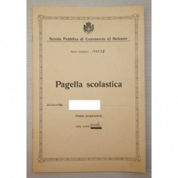 1927 PAGELLA SCOLASTICA...